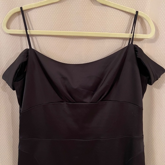 David Meister Cold Shoulder Cocktail Dress Black Sz14 - Picture 6 of 14